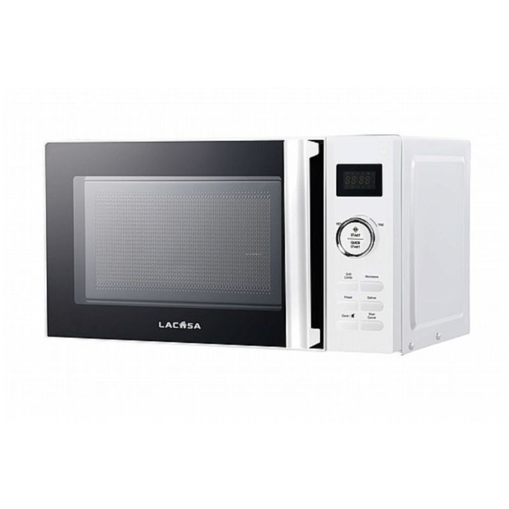 מיקרו 25 ליטר+גריל לבן LC25MGW LACAZA - יבואן רשמי