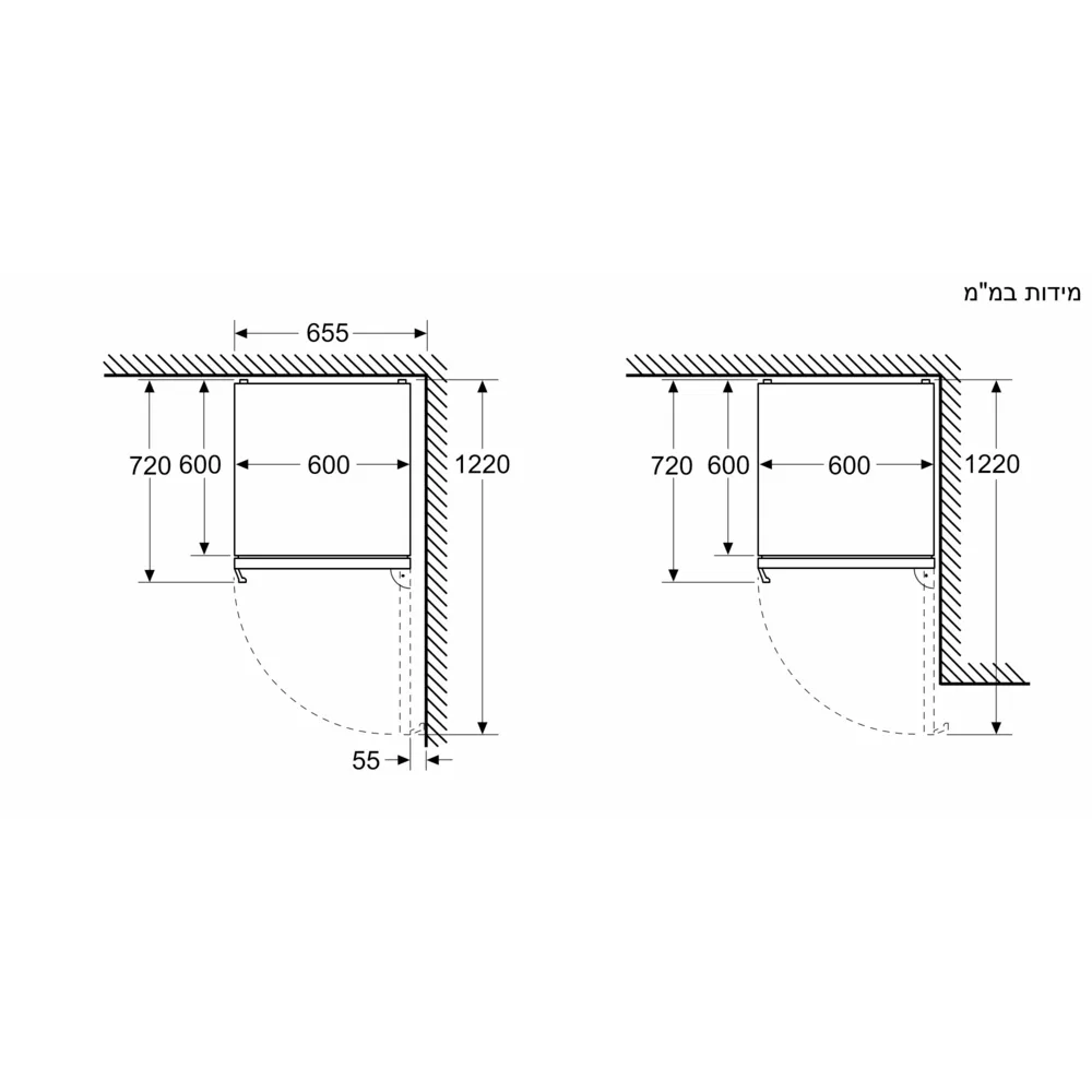 מקרר מקפיא תחתון – 321 ליטר Bosch דגם Serie 4 KGN36VXCT - יבואן רשמי