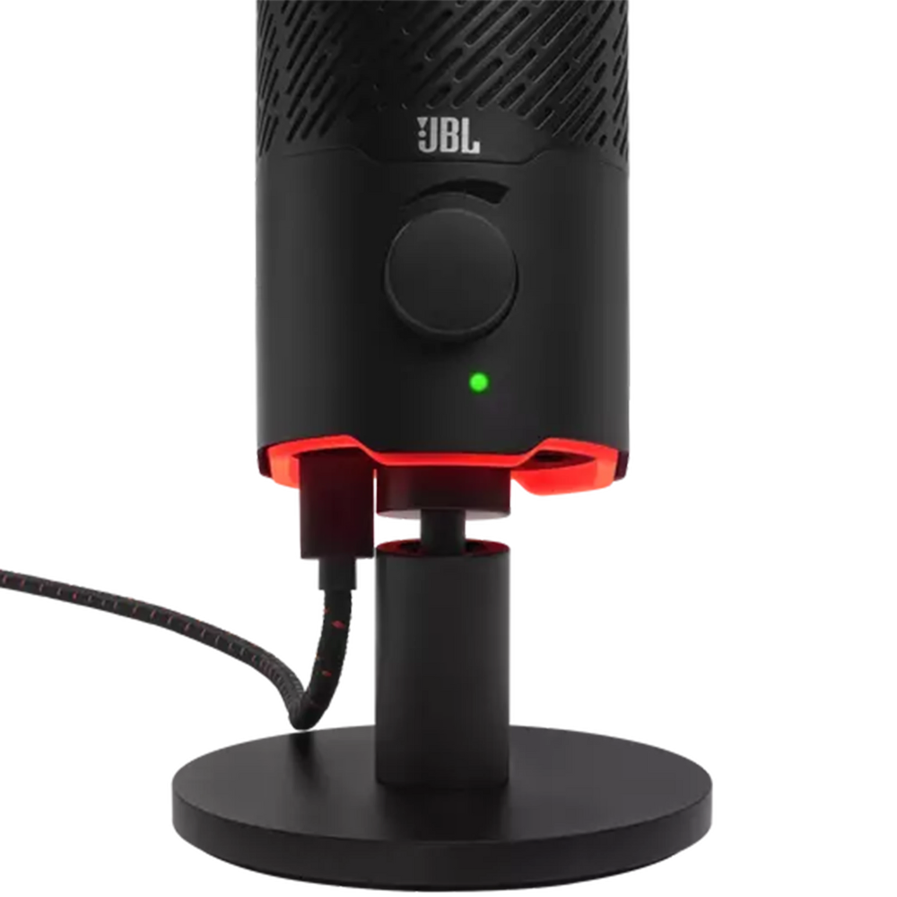מיקרופון למחשב JBL Quantum Stream RGB - צבע שחור שנה אחריות ע"י - יבואן הרשמי