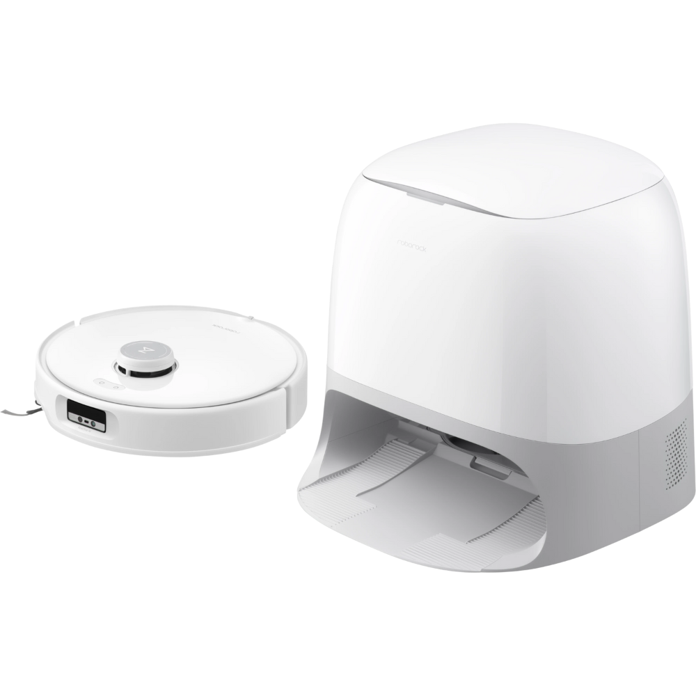שואב אבק רובוטי שוטף Roborock Q Revo Curv - צבע לבן שנה אחריות ע"י - יבואן הרשמי