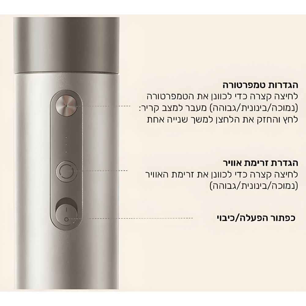 מעצב שיער עוצמתי 5 ב-1 Dreame Hair Style - K.B.V