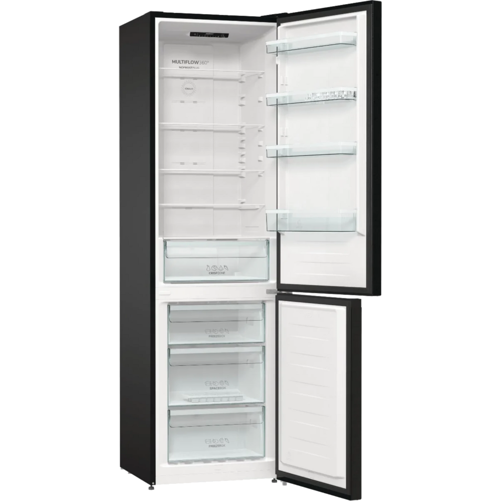 מקרר מקפיא תחתון 331 ליטר Gorenje HY-NRK6202EBXL4 - גימור נירוסטה מושחרת - יבואן רשמי