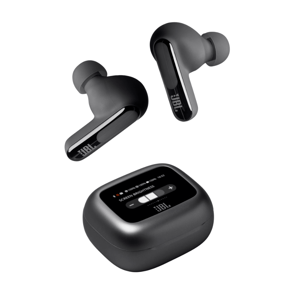 אוזניות אלחוטיות עם מארז טעינה חכם JBL Live Beam 3 TWS ANC IP55 - צבע שחור - K.B.V