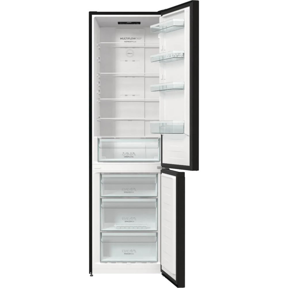 מקרר מקפיא תחתון 331 ליטר Gorenje HY-NRK6202EBXL4 - גימור נירוסטה מושחרת - יבואן רשמי