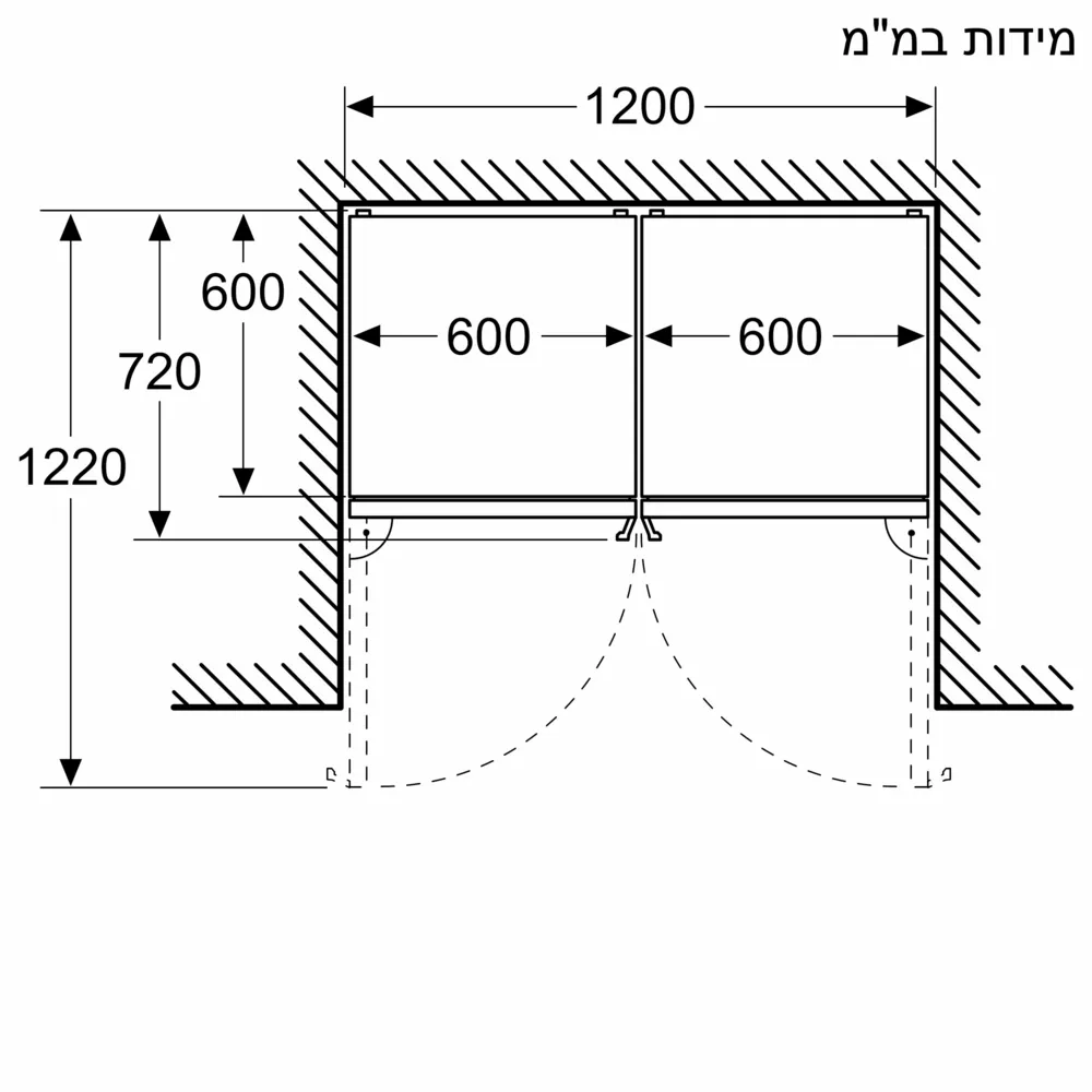 מקרר מקפיא תחתון – 321 ליטר Bosch דגם Serie 4 KGN36VXCT - יבואן רשמי