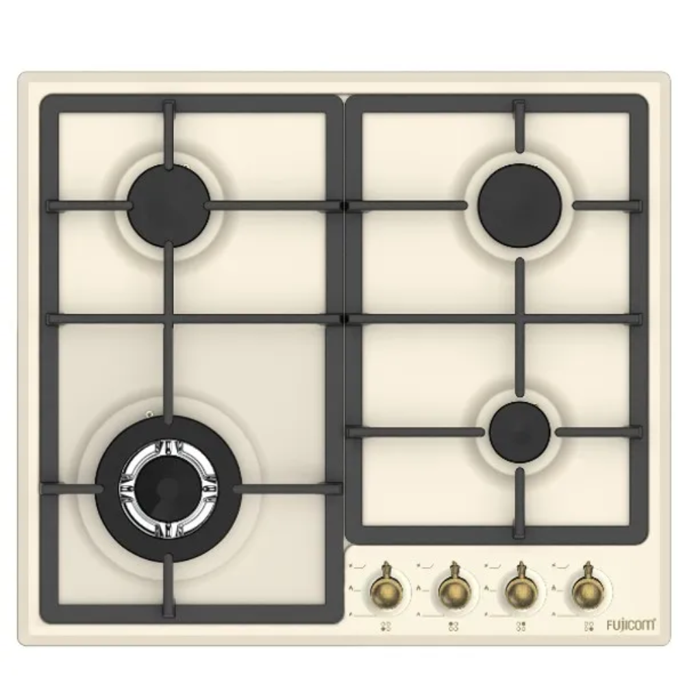 כיריים גז 60 ס"מ פוג'יקום דגם FJ-GHRT4B שמנת - יבואן רשמי