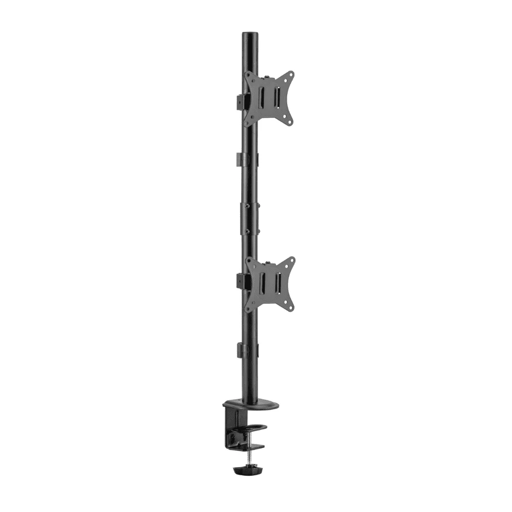מתקן שולחני אנכי ל2 מסכי מחשב עד 32″ Lumi Legend / Brateck LDT66-C02V - יבואן רשמי