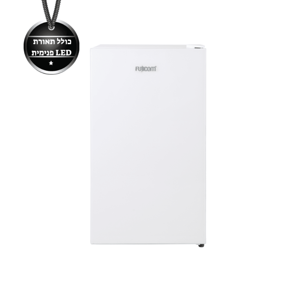 מקרר משרדי 86 ליטר Fujicom De-Frost FJ-KS93WG - זכוכית לבנה - K.B.V