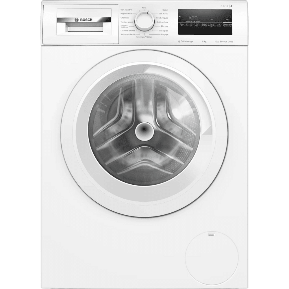 מכונת כביסה פתח קדמי 9 ק"ג Bosch WAN28209FR במהירות 1,400 סל"ד - גימור לבן - K.B.V