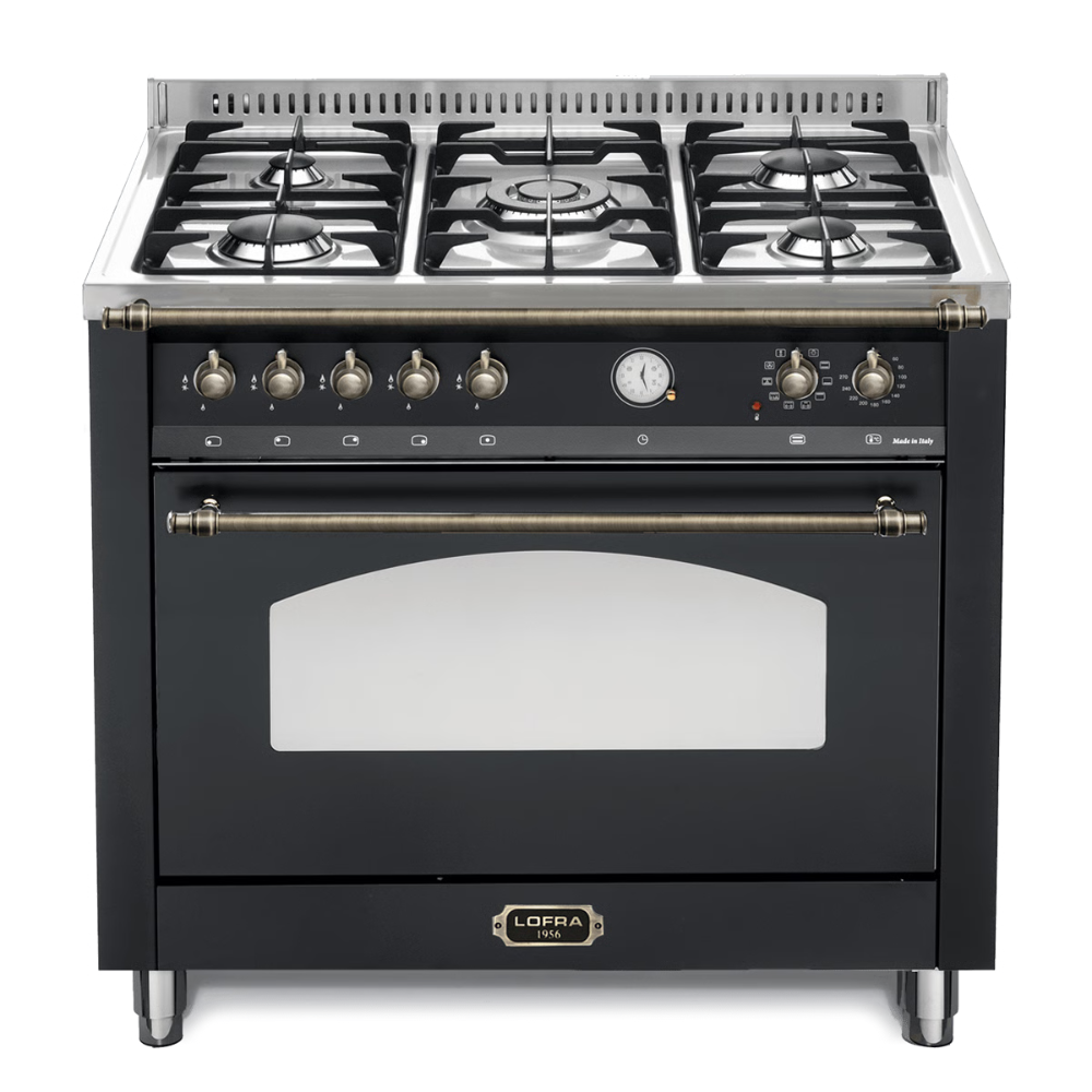 תנור אפייה משולב 94 ליטר תוצרת איטליה שחור דגם LOFRA RNMG96MFT/CI BRONZA - יבואן רשמי