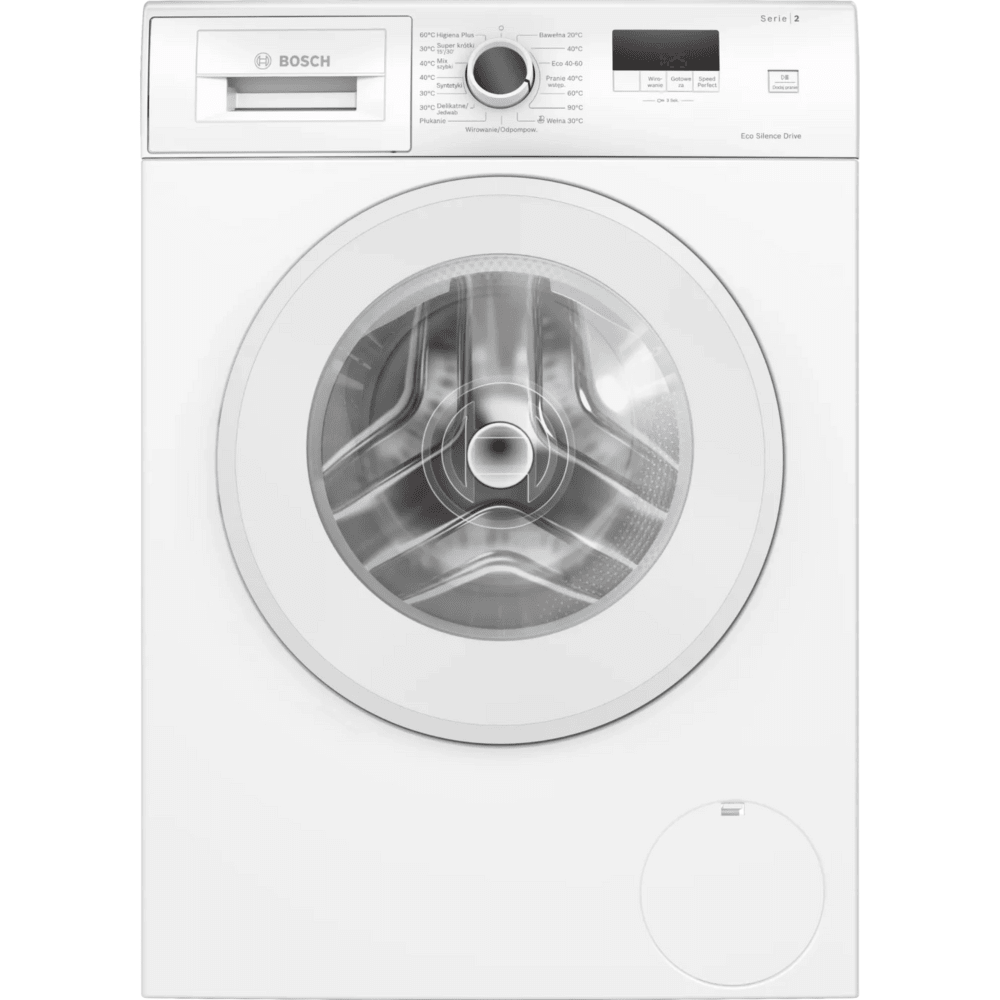 מכונת כביסה פתח חזית 8 ק"ג Bosch WGE03201PL במהירות 1200 סל"ד - צבע לבן - K.B.V