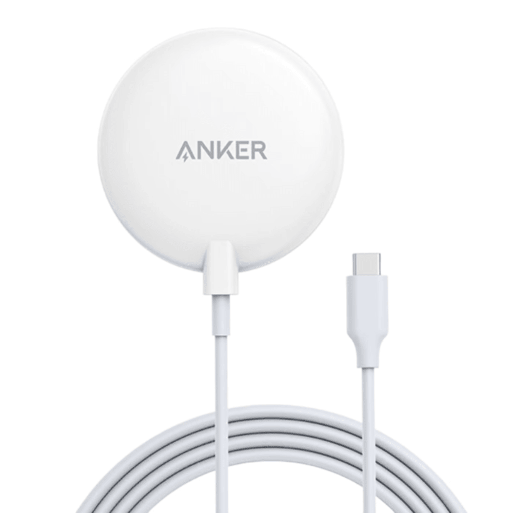 מטען אלחוטי Anker PowerWave Magnetic Pad - צבע לבן - K.B.V