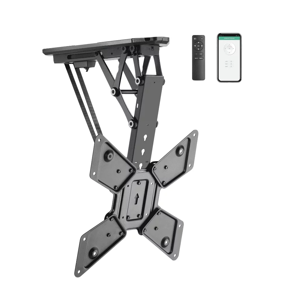 זרוע חשמלית תקרתית מתקפלת חכמה לגודל מסך עד 55″ Lumi Legend / Brateck PLB-M0544AI - יבואן רשמי