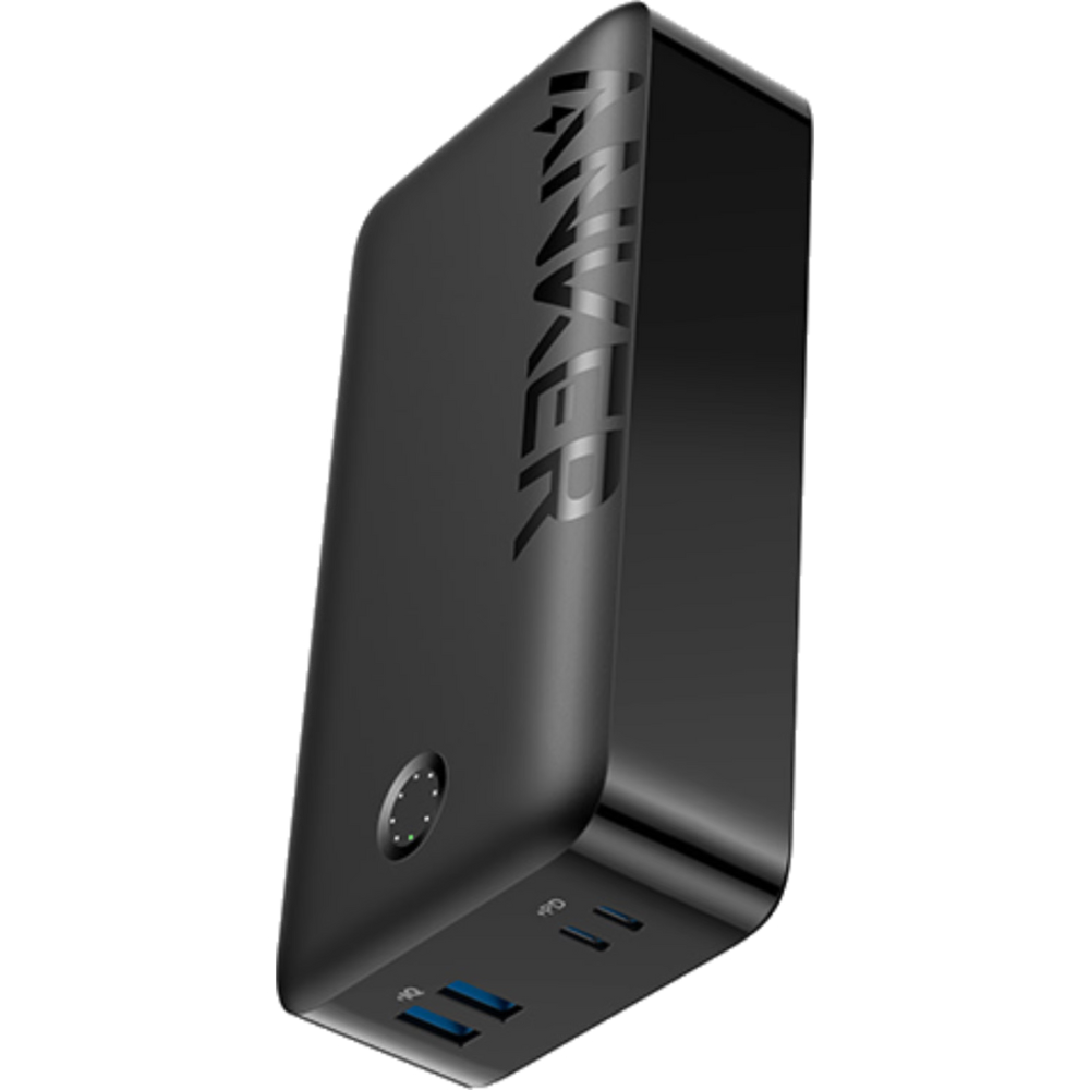 סוללת גיבוי Anker PowerCore 40,000mAh USB-C - צבע שחור שנה אחריות ע"י - יבואן הרשמי