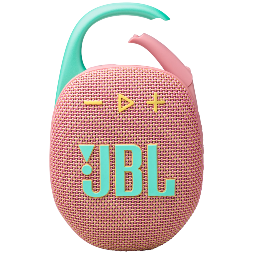 רמקול אלחוטי JBL Clip 5 IP67 7W - צבע ורוד שנה אחריות ע"י - יבואן הרשמי