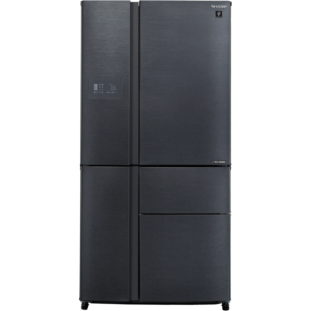 מקרר 5 דלתות 668 ליטר Sharp SJ-9630-SL עם התקן שבת מהדרין - גימור נירוסטה מושחרת - יבואן רשמי