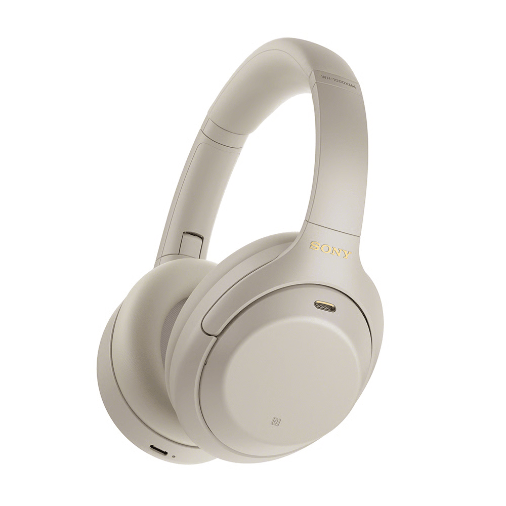 אוזניות אלחוטיות Sony WH-1000XM4 - צבע כסוף - K.B.V