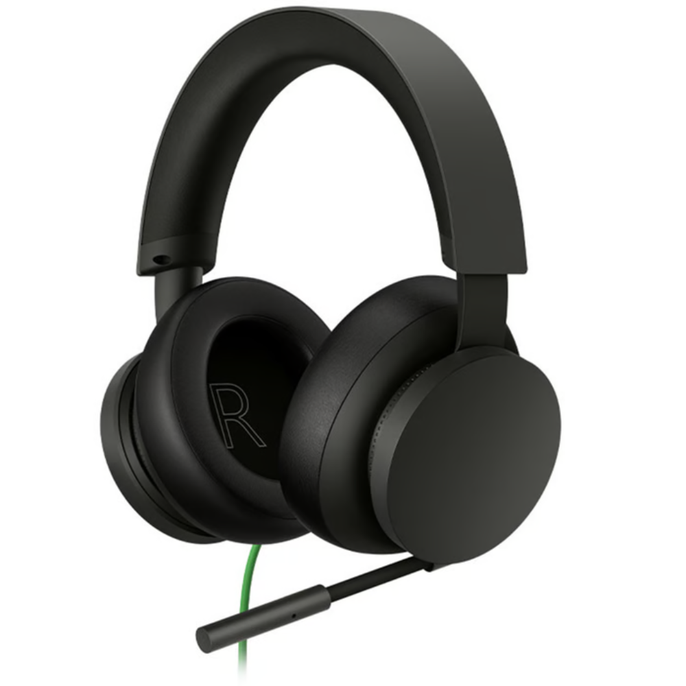 אוזניות גיימינג חוטיות Microsoft Xbox Stereo Headset - צבע שחור שנה אחריות ע"י - יבואן הרשמי