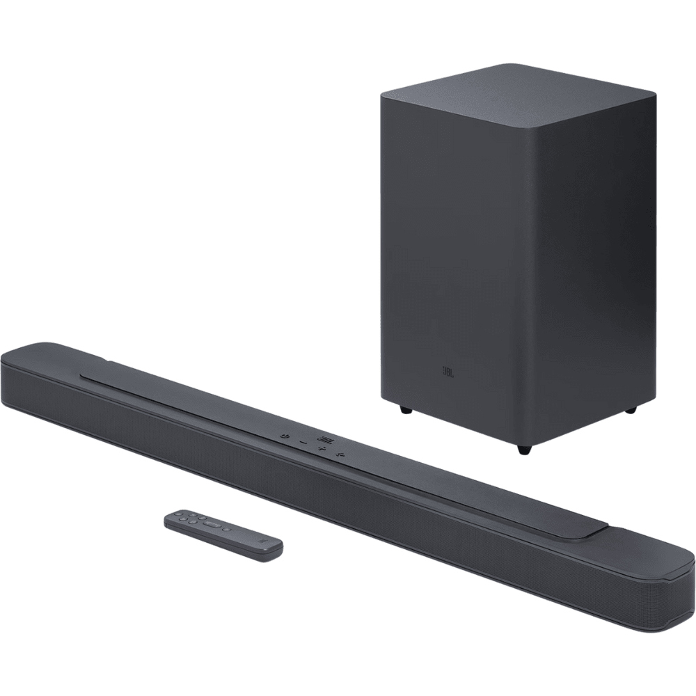 מקרן קול עם סאבוופר אלחוטי JBL Bar 2.1 Deep Bass (MK2) 300W - צבע שחור - K.B.V