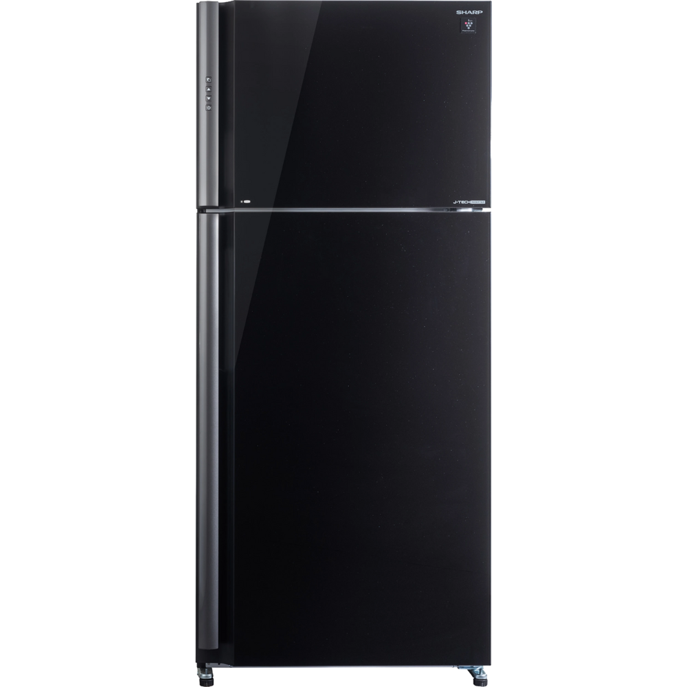 מקרר מקפיא עליון 588 ליטר נטו Sharp SJ-GPRN75D-BK - גימור זכוכית שחורה - יבואן רשמי