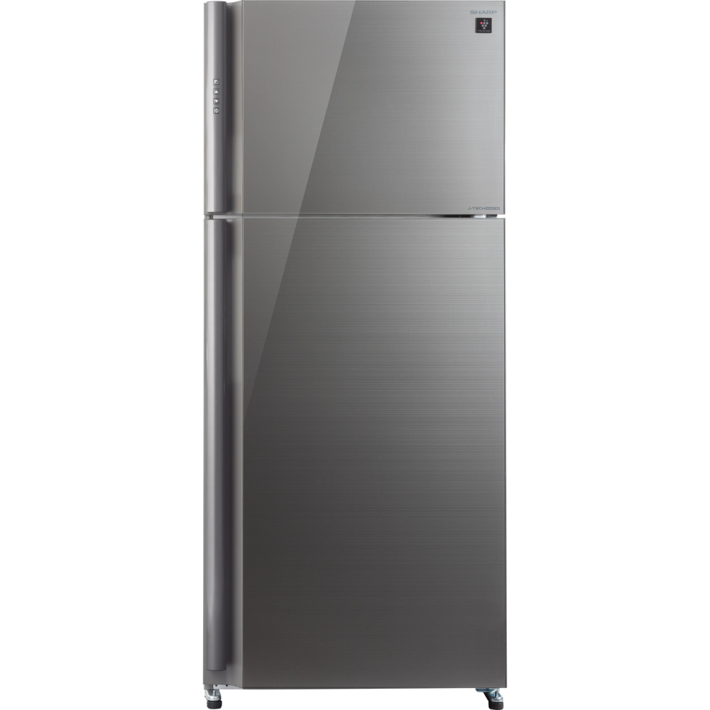 מקרר מקפיא עליון 588 ליטר נטו Sharp SJ-GPRN75D-SL - גימור זכוכית כסופה - יבואן רשמי