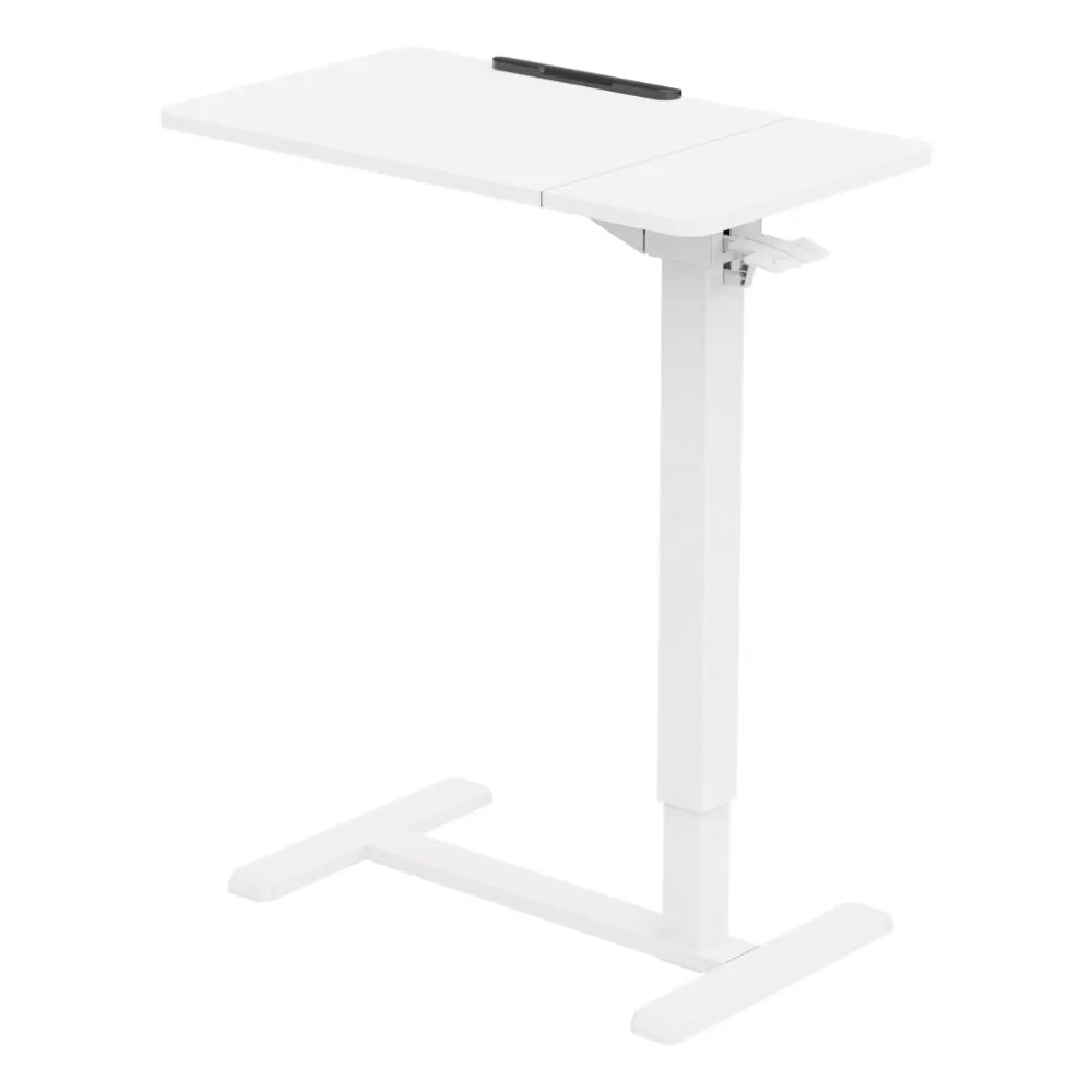 שולחן צד נייד מתכוונן בגובה עם הטייה Lumi Legend / Brateck FMT02-03 White - יבואן רשמי