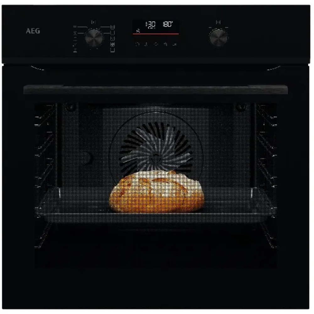 תנור בנוי פירוליטי 71 ליטר דגם AEG ABA55411B זכוכית שחורה - יבואן רשמי