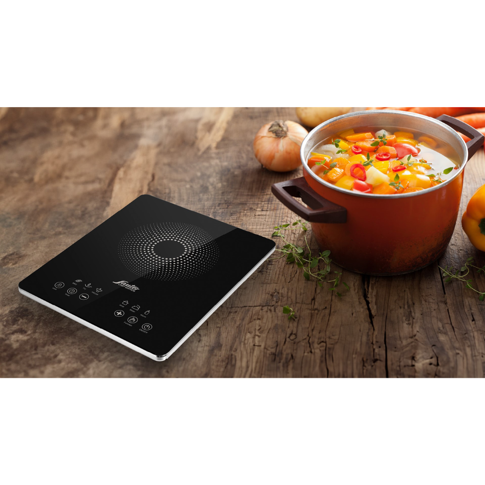 כירת אינדוקציה מרובעת דקה זכוכית שחורה Sauter INP414B - אחריות ע"י - יבואן הרשמי