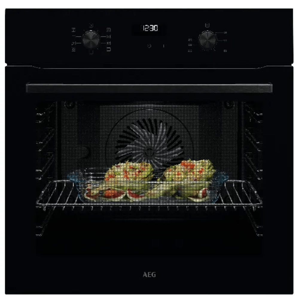 תנור בנוי 71 ליטר דגם AEG ABU51201B זכוכית שחורה - K.B.V