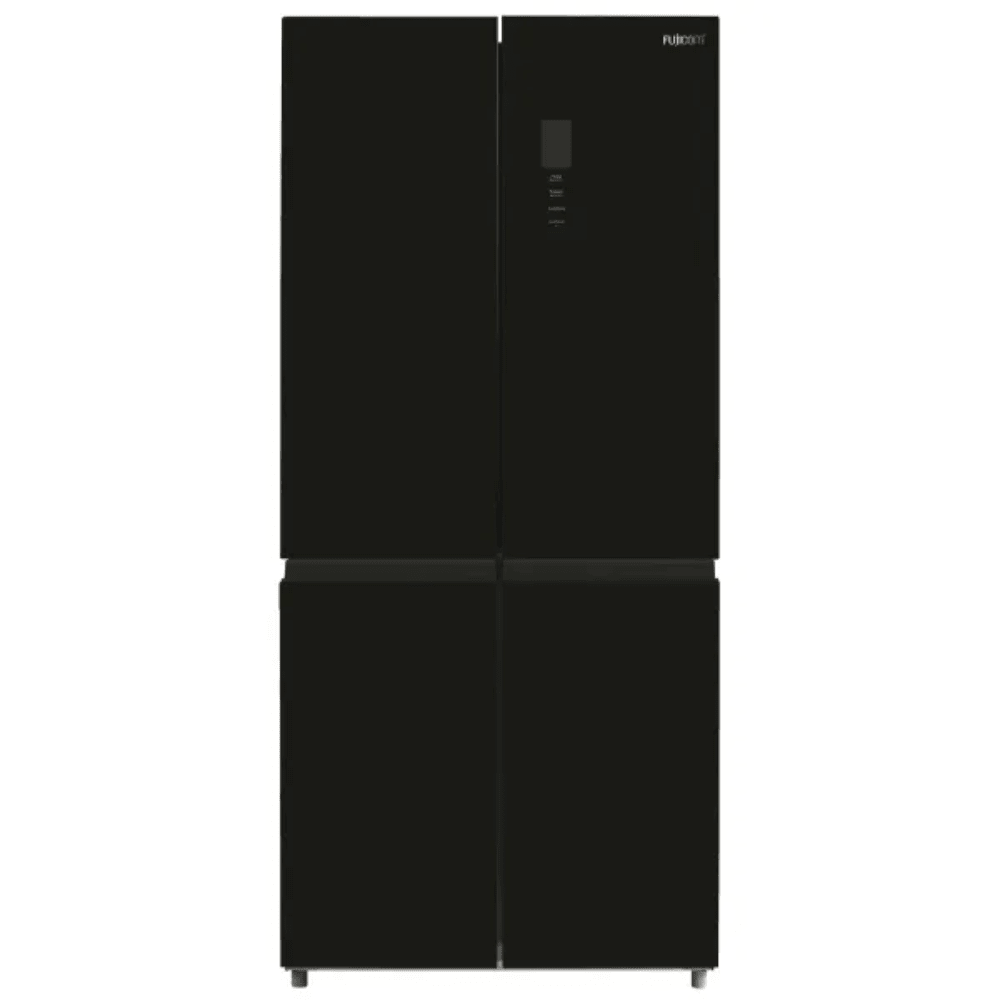 מקרר 4 דלתות FUJICOM בנפח 475 ליטר FJ-NF500BK זכוכית שחורה - K.B.V