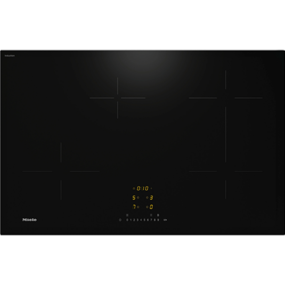 כיריים אינדוקציה 80 ס"מ 4 מוקדי בישול Miele KM 7373 FL תוצרת גרמניה - תלת פאזי - גימור זכוכית שחורה - יבואן רשמי