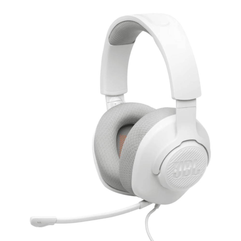 אוזניות גיימינג חוטיות JBL QUANTUM 100M2 - צבע לבן - K.B.V