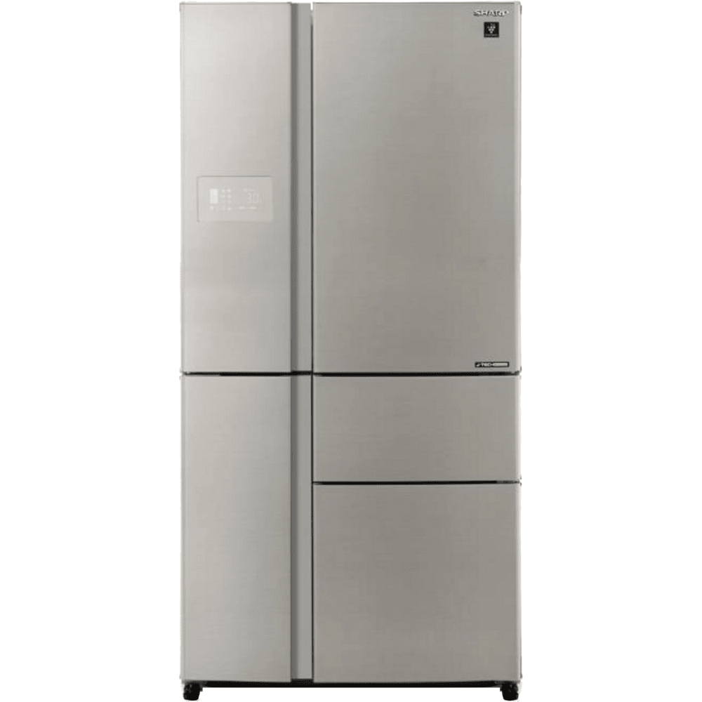 מקרר 5 דלתות מקפיא תחתון 668 ליטר נטו Sharp SJ-FP910-BS - גימור נירוסטה - K.B.V