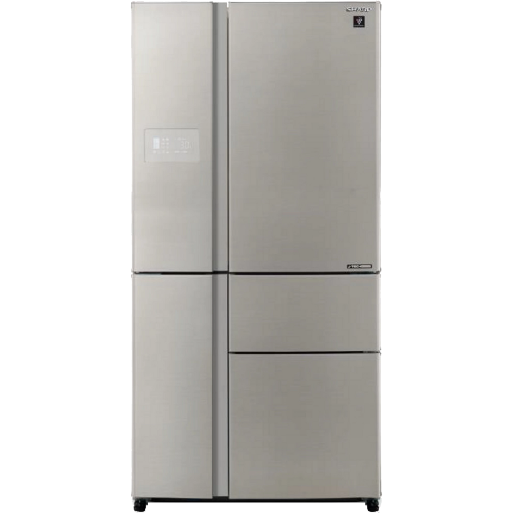 מקרר 5 דלתות מקפיא תחתון 668 ליטר נטו Sharp SJ-FP910-BS - גימור נירוסטה - יבואן רשמי