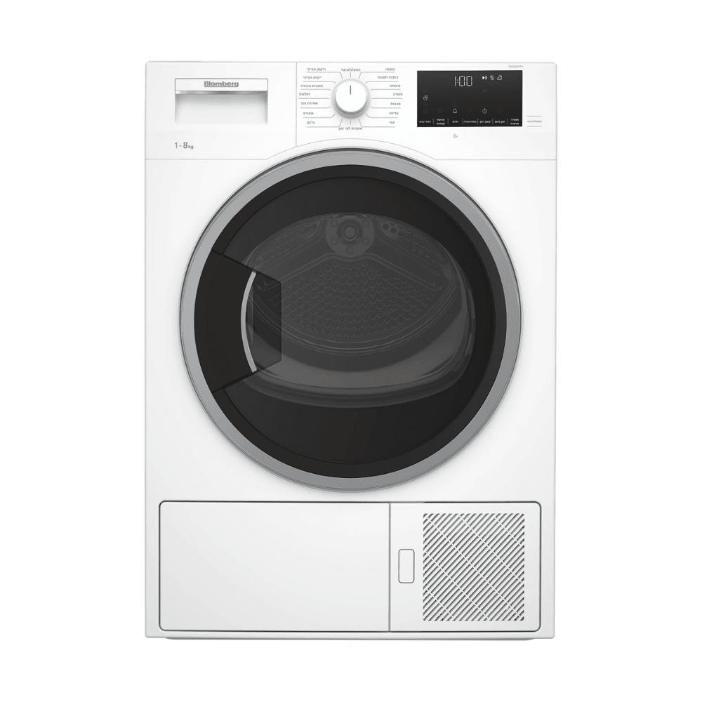 מייבש כביסה HEAT PUMP 1-8 ק"ג TGE583WTX BLOMBERG - K.B.V