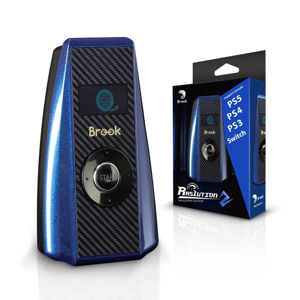 מתאם להגאים, דוושות וידיות הילוכים לפלייסטיישן ונינטנדו סוויץ Brook Ras1ution 2 - יבואן רשמי
