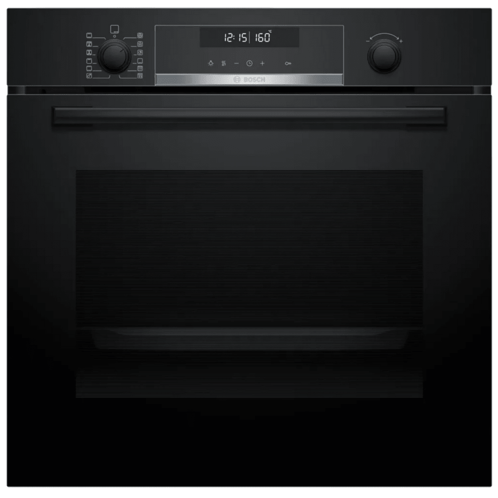 תנור בנוי פירולטי נפח 71 ליטר Bosch HBG578EB3 - גימור שחור זכוכית - K.B.V