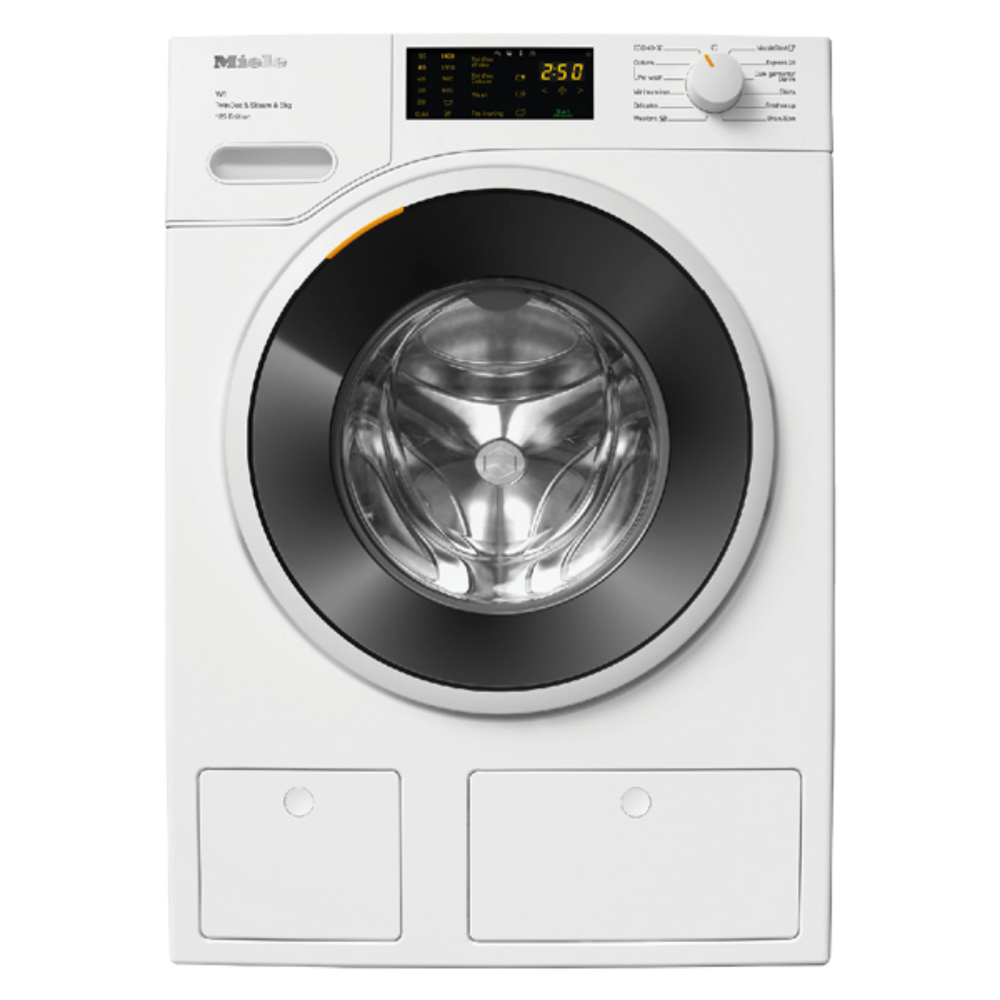 מכונת כביסה פתח חזית 8 ק"ג Miele WWB680 TWIN DOS במהירות 1400 סל"ד - צבע לבן - יבואן רשמי