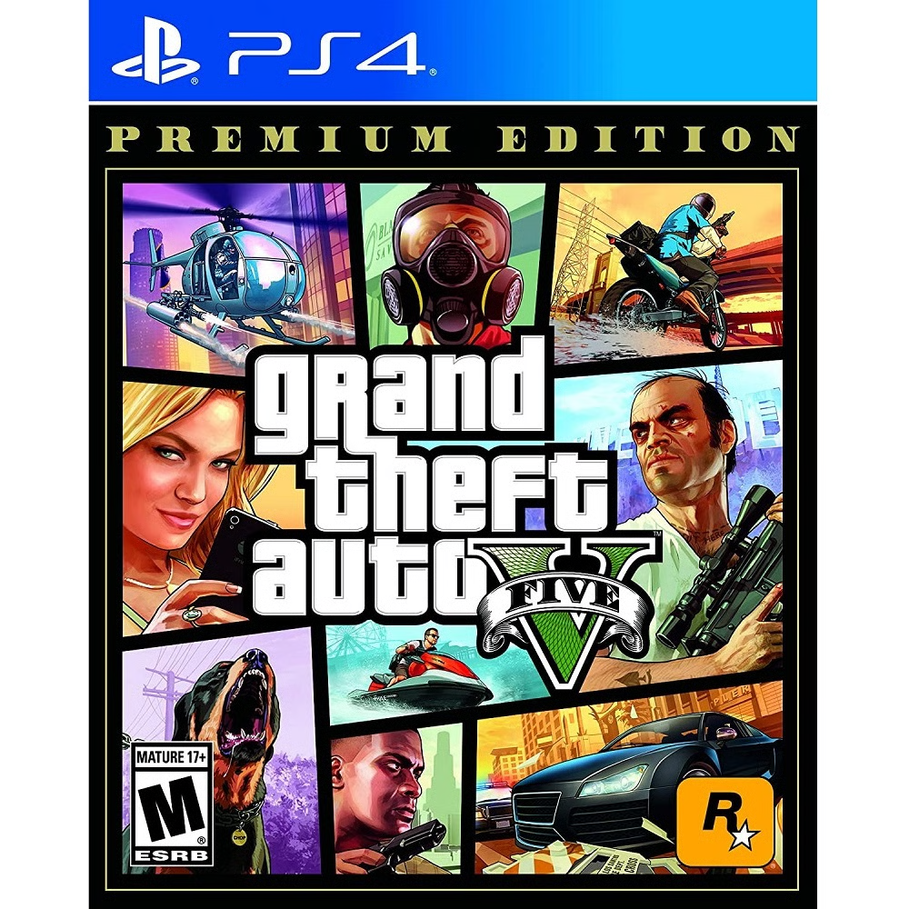 משחק Grand Theft Auto V: Premium Edition ENG לקונסולת Sony Playstation 4 - K.B.V