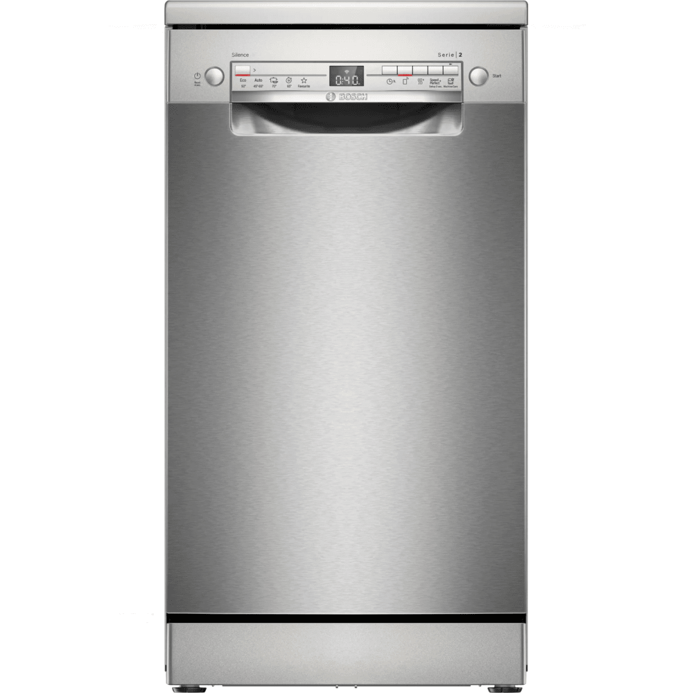 מדיח כלים צר 45 ס"מ 10 מערכות כלים Bosch SPS2HKI42E - צבע נירוסטה , תוצרת פולין - K.B.V