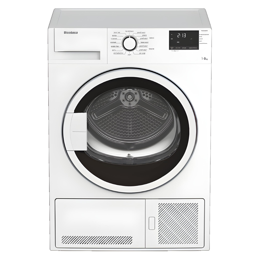 מייבש כביסה+מעבה בלומברג 1-8 ק"ג TXU580WTX Blomberg דלת שקופה - יבואן רשמי