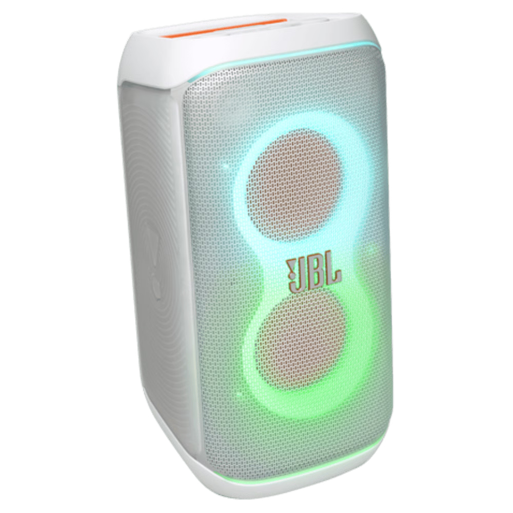 בידורית ניידת JBL PartyBox Club 120 IPX4 160W - צבע לבן שנה אחריות ע"י - יבואן הרשמי