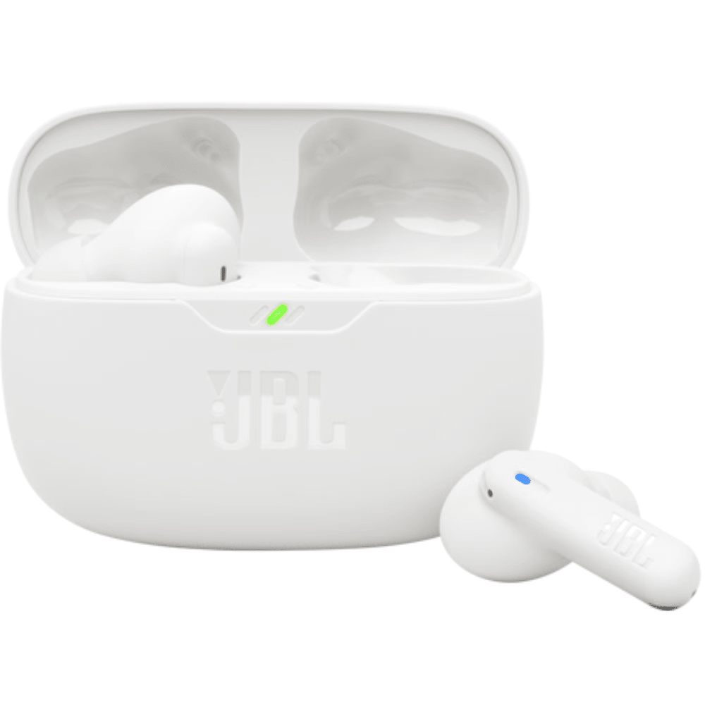 אוזניות אלחוטיות JBL Wave Beam 2 - צבע לבן - K.B.V