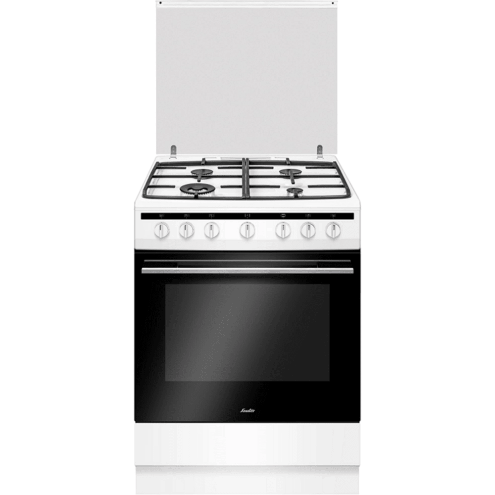 תנור אפייה משולב כיריים Sauter Elegant 4780W - גימור לבן - K.B.V