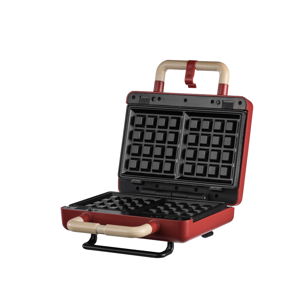 טוסטר וופל בלגי Davo DAV622 - בצבע אדום - יבואן רשמי