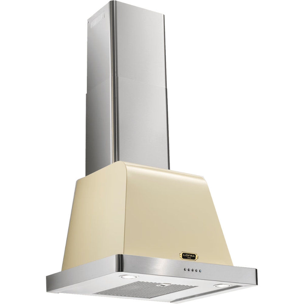 קולט ארובה 60 ס''מ כפרי קרם פרזול זהב. LOFRA DOLCEVITA 600 BIEG - יבואן רשמי