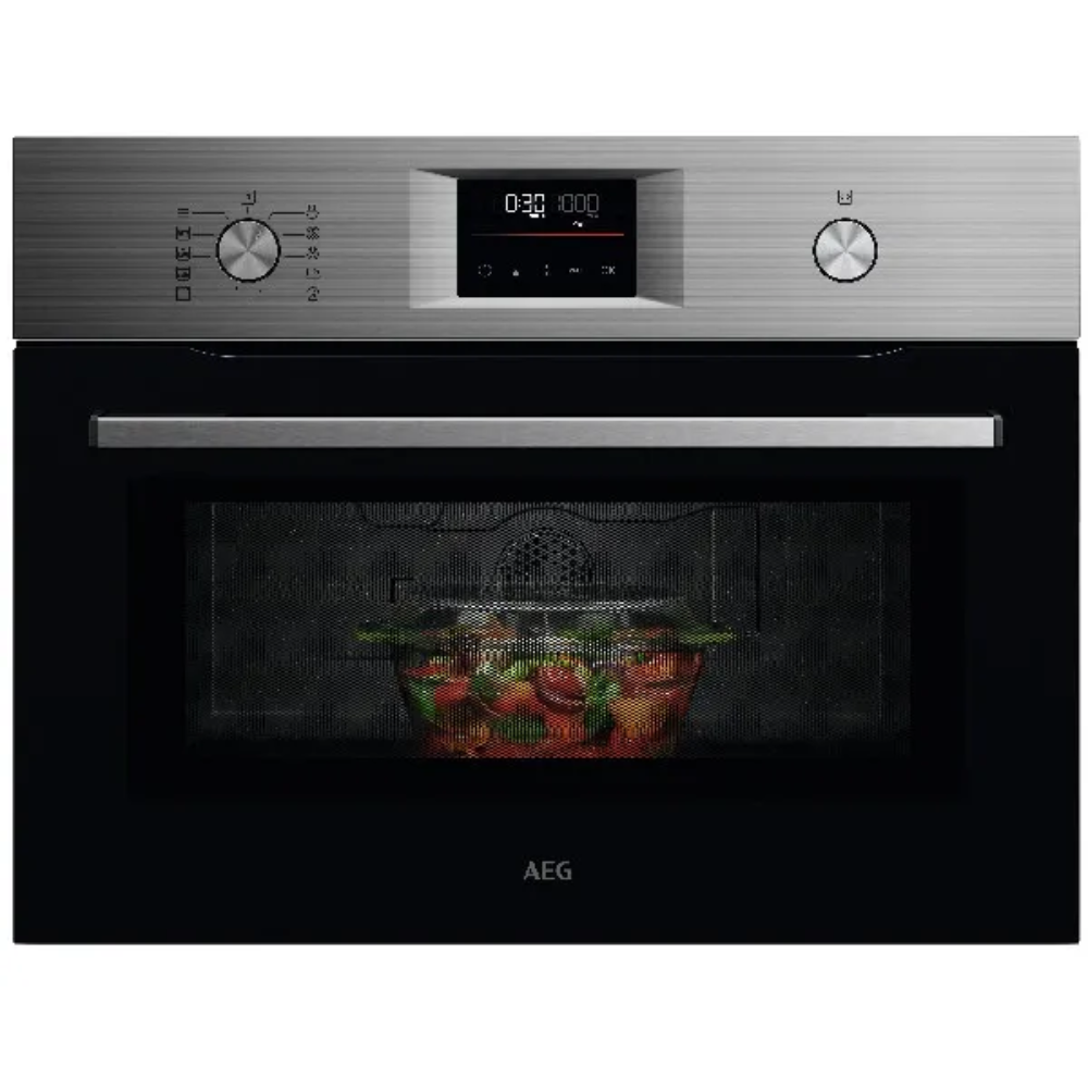 מיקרוגל בנוי אינוורטר משולב גריל 46 ליטר דגם AEG ACM51401M נירוסטה - יבואן רשמי