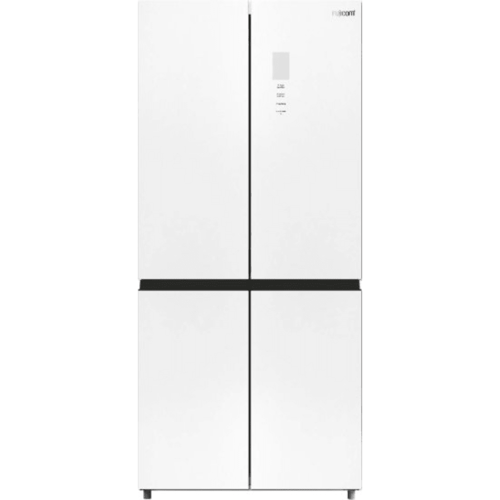 מקרר 4 דלתות אינוורטר מקפיא תחתון 475 ליטר Fujicom No-Frost FJ-NF515W - זכוכית לבנה - K.B.V