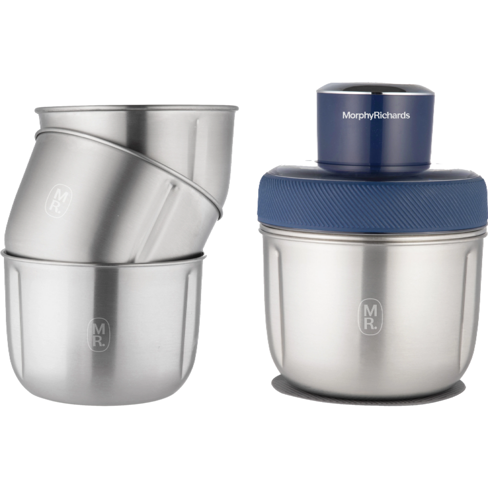 קוצץ מזון מהיר 3 קערות Morphy Richards 48653 - שנה אחריות - יבואן רשמי