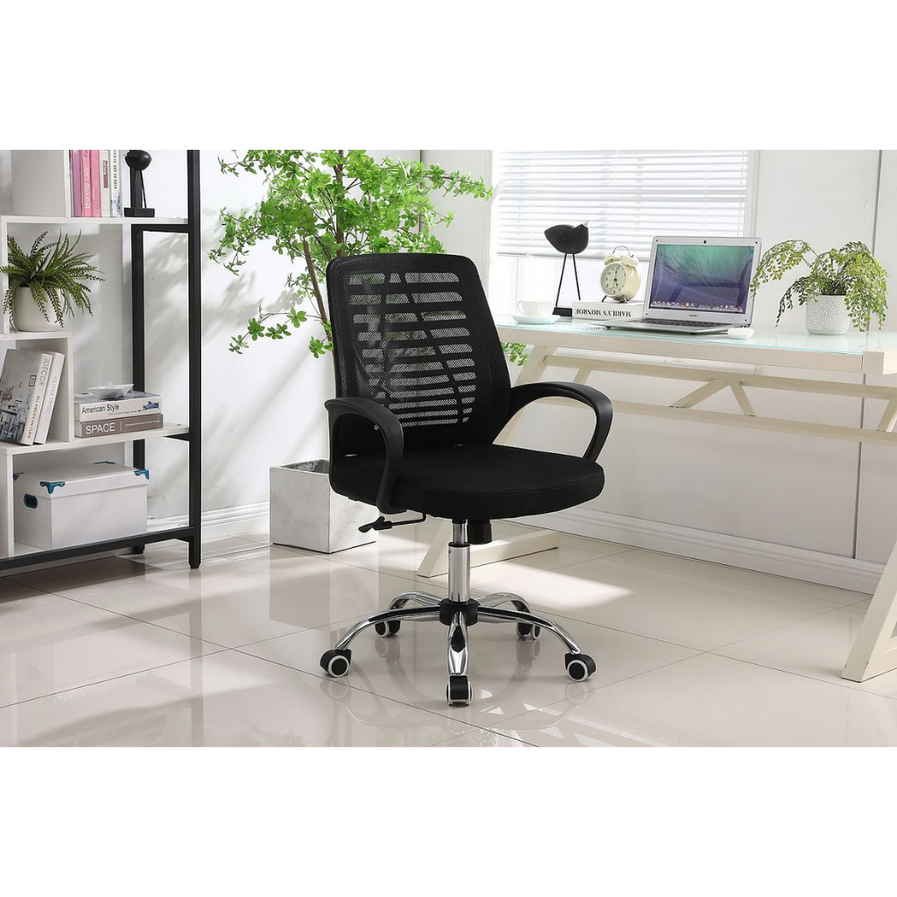 כסא מנהל אורטופדי MSH-5-22 ריפוד נושם ROSSO ITALY שחור - יבואן רשמי